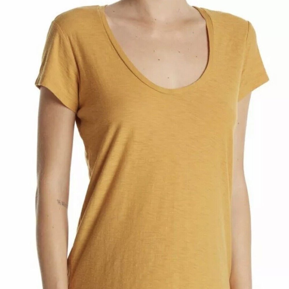 James Perse WSVH3182CU Slub Tee Sol Orange